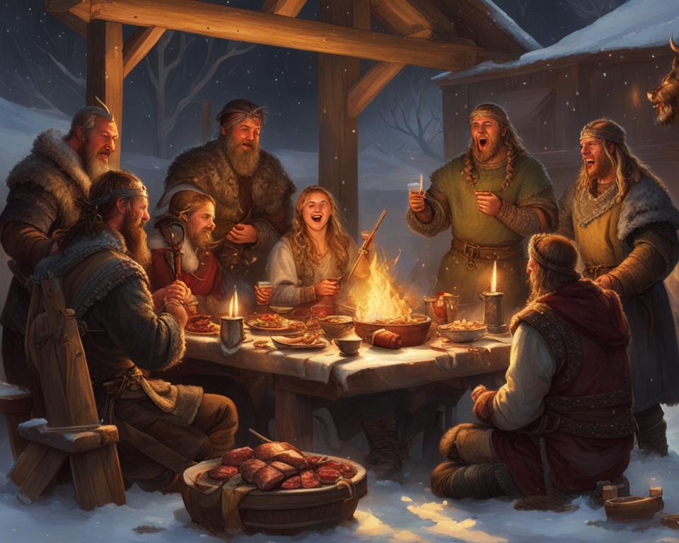 viking feast and merriment